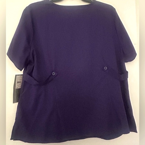 Grey's Anatomy Women’s Junior Top Purple Rain Size 3X Scrub Top by BARCO - Picture 2 of 14